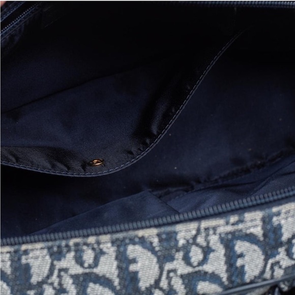 Authentic Dior Diorissimo Canvas and Leather Double Saddle Bowler bag - Picture 5 of 9